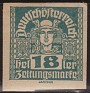 Austria 1920 Numbers 18 H Green Scott P38